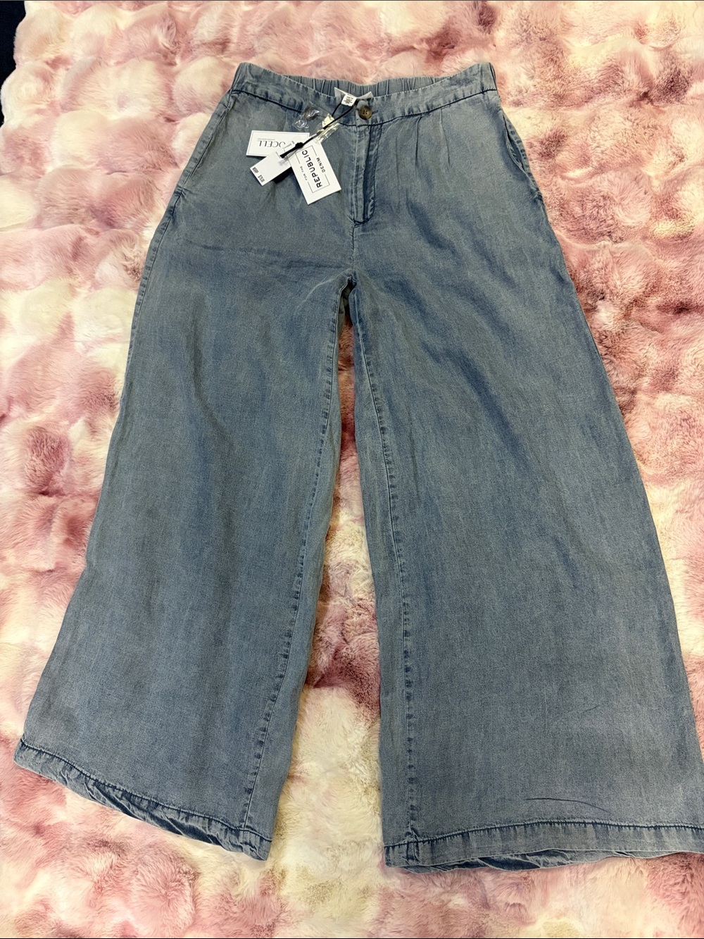 NWTWide Leg Women's Jeans - Light Blue size xs